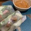 クック0RO5FM☆'s cooksnap of when they made ベトナム風生春巻き、ピーナッツソース.