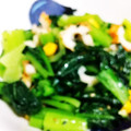古賀竜一's cooksnap of when they made 小松菜と竹輪のメチャ旨和え.