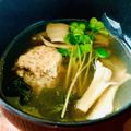 ありす310's cooksnap of when they made あっさりおかずスープ♪簡単！鶏つくね汁.