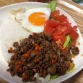 クックV4WJS0☆'s cooksnap of when they made ◎ガパオ風どんぶりご飯◎.