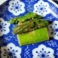 ＊キーツニャン＊'s cooksnap of when they made めんつゆで超簡単！アスパラのごま和え.