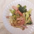 4児男子母さんの台所's cooksnap of when they made 玉ねぎブロッコリーベーコンのマヨソテー.