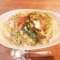 りや0329's cooksnap of when they made 塩焼き鯖でパスタ.