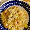 リリンgo's cooksnap of when they made アボガド・エビ・豆乳の美肌スパゲッティ.
