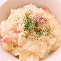 konasan☆'s cooksnap of when they made 残ったご飯で作る「カルボナーラリゾット」.