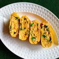 カフェドチワワ♡'s cooksnap of when they made 青ねぎたっぷりだしまき玉子.