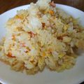 ⭐おっちょこママ⭐'s cooksnap of when they made 簡単ランチ♡カルボナーラ風＊コンソメ炒飯.