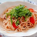 ☆オッコ☆'s cooksnap of when they made ☆タコとトマトと大葉のスパゲッティ−ニ☆.