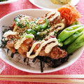 ふみシオン's cooksnap of when they made 残った唐揚げで☆簡単唐揚げ丼.