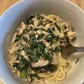 マリたろう's cooksnap of when they made ☆ホウレン草とサーモンのクリームパスタ☆.
