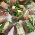みまちゃんmama's cooksnap of when they made 【農家のレシピ】水菜の生春巻き.