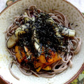 cerfleur's cooksnap of when they made ナスの揚げ浸しひんやりざる蕎麦.