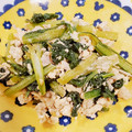 ☆ノンタンまま☆'s cooksnap of when they made ツナと小松菜の卵炒め.