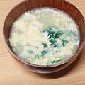 yukari527's cooksnap of when they made 玉子、小松菜、椎茸のスープ.