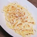 mioly's cooksnap of when they made ☆ワンポット！塩レモンのクリームパスタ☆.