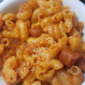 米ゆいﾁｬﾝ's cooksnap of when they made ソーセージとマカロニのカレー炒め.