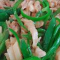 caramelほ。's cooksnap of when they made 青椒肉絲.