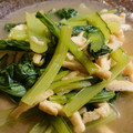 kuragenoie's cooksnap of when they made 小松菜と油揚げの煮浸し.