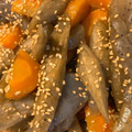 marin's cooksnap of when they made ごぼうとこんにゃくの煮物.