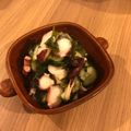 nicomaru7's cooksnap of when they made タコときゅうりとわかめの酢の物.