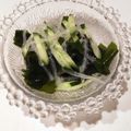 プリンセスなつ's cooksnap of when they made 糸寒天とわかめと胡瓜のサラダ.