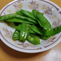 ひなとママちゃん's cooksnap of when they made 俺流！簡単…絹さやのおひたし.