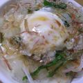 ひとひとの素's cooksnap of when they made 新タマネギと豆腐の温玉サラダ.