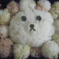 3姉妹ちゃんママ's cooksnap of when they made ★フラワー(≖益≖)♡キャラ弁★.