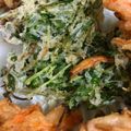 ももの父's cooksnap of when they made 簡単、美味しすぎてハマる。豆苗のかき揚げ.