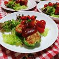 にゃにゃ☆☆☆'s cooksnap of when they made 旨っ☆ピーマンの肉詰め☆Ψ(‾∇‾)Ψ.