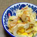 さやさ～や's cooksnap of when they made 出汁香る竹の子と新玉ねぎのふんわり卵とじ.