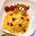 rin☆tama's cooksnap of when they made リラックマ＊オムライス.
