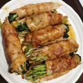 おしりーなさん's cooksnap of when they made もやしと豆苗の肉巻き☆節約料理.