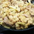 クックX97RHQ☆'s cooksnap of when they made 豚ロース・カリフラワーの味噌マヨ炒め.