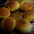 わはは猫's cooksnap of when they made HB使用☆黄色いバンズパン.