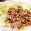 柚子嬢's cooksnap of when they made 豚肉の大葉炒め生野菜添え.