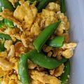 yuriレシピ's cooksnap of when they made スナップエンドウコンソメ風味の卵炒め.
