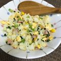 まどちゃんママ☆'s cooksnap of when they made 簡単！小松菜チャーハン☆☆幼児食☆☆.
