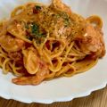 arin_9's cooksnap of when they made 特別な日海老と帆立のクリームトマトパスタ.