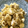 pnkdiamond's cooksnap of when they made はんぺんとたまごのふわっふわ炒め♬.