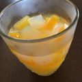 うさこママ★'s cooksnap of when they made 簡単＊パインとみかん缶のゼリー.