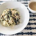 クックTLEAZQ☆'s cooksnap of when they made フライパン一つdeキャベツのスープスパ.