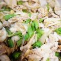 ち（＊´・ω・｀）ろ's cooksnap of when they made さやえんどうと豚肉の胡麻 生姜焼き.