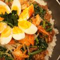 わらし's cooksnap of when they made フライパンで完結。石焼風プルコギビビンバ.