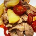 ☆せきじゅん☆'s cooksnap of when they made 豚ばら肉とじゃがいものピリ辛炒め.