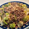 ハラミチーズ's cooksnap of when they made 豚挽肉と春キャベツのバター醤油炒め.