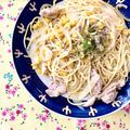 ふたごゆき's cooksnap of when they made フライパンだけ！コーンと鶏肉のパスタ.