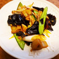 _pei_pei_'s cooksnap of when they made きくらげと絹さやの香味炒め.