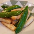 ayayuryo's cooksnap of when they made ☺簡単♪長芋とスナップえんどうの塩炒め☺.