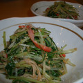 きよほの's cooksnap of when they made 水菜とちくわのごまダレ和え.